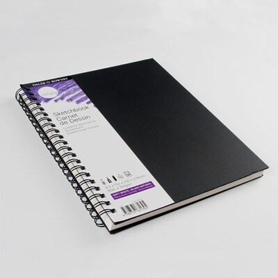 Daler-Rowney Simply 8.5" x 11" Hard Bound Sketch Book, 80 Sheets/Book, 3/Bundle (DRWD481500811-3)