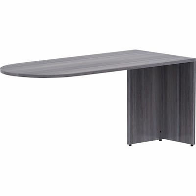 Lorell Essentials 29"H x 66"W Desk Peninsula, Weathered Charcoal (LLR69593)