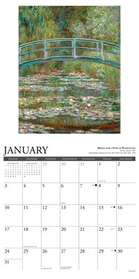 2027 Willow Creek Monet 12" x 12" Monthly Wall Calendar, Assorted Colors (61282)