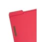 Smead Card Stock Classification Folders, Reinforced 1/3-Cut Tab, Letter Size, Red, 50/Box (12740)