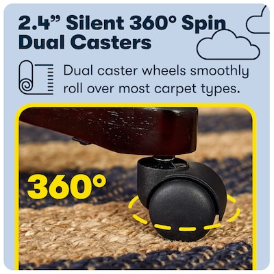 Serta Big and Tall Ergonomic Bonded Leather Swivel Executive Chair, Ivory (43506B)