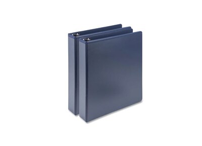 Samsill Earths Choice 1.5 3 D-Ring View Binder, Indigo, 2/Pack (SAMU69541)