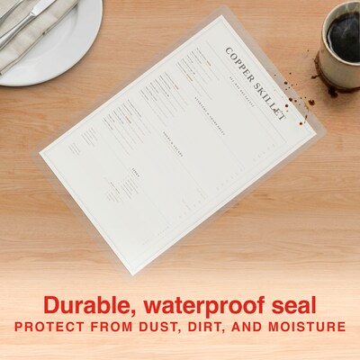 Staples Thermal Laminating Pouches, Menu Size, 5 Mil, 50/Pack (ST63664-CC)