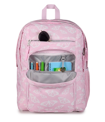 JanSport Big Student Laptop Compatible Backpack, Large, Flutter By Pink (JS0A47JKA4V)