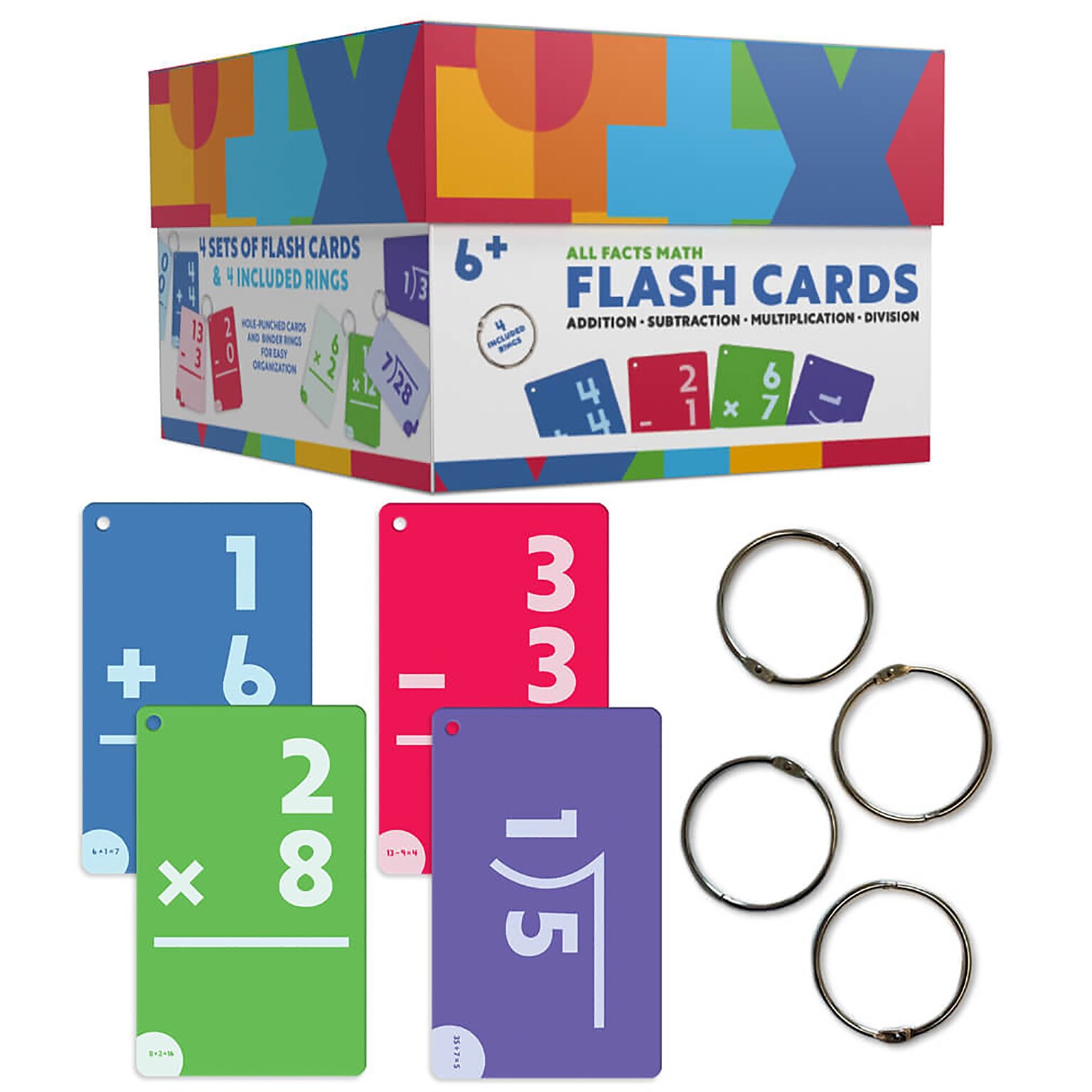 Carson Dellosa Education All Facts Math Flash Cards, 148/Pack (CD-734107)