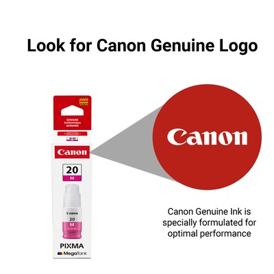 Canon GI-20 Magenta Standard Yield Ink Cartridge Refill (3395C001)