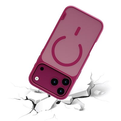 TUFF8 GlideGuard MagSafe Phone Case for iPhone 18 Pro Max, Shock Absorbing, Dark Cherry (T8GG-IP1804DC)