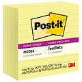 Post-it Super Sticky Notes, 4 x 4 in., 6 Pads, 90 Sheets/Pad, Lined, The Original Post-it Note, Cana