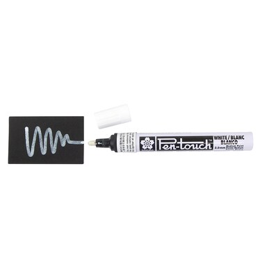 Sakura Pen-Touch Washable Water-Based Markers, White, 6/Pack (SAK42500-6)