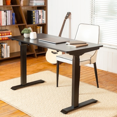 FlexiSpot Vici 48"W Electric Rectangular Adjustable Standing Desk, Black (E9B-4824)