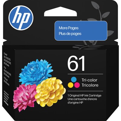 HP 61 Tri-Color Standard Yield Ink Cartridge, Prints Up to 200 Pages (C0PA5AN)