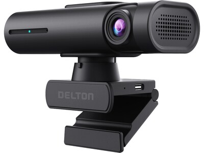 Delton AIC60 UHD 4K Face Tracking and Gesture Controls Webcam, 8.3 Megapixels, Black, (DCAIC60)