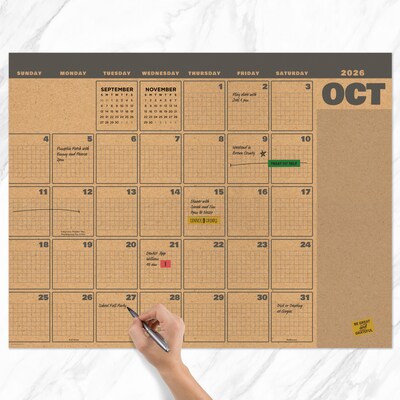 2026-2027 TF Publishing Trail + Timber 22" x 17" Academic Monthly Desk Pad Calendar (AY27-8206)