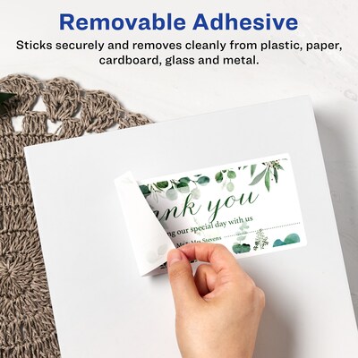 Avery Laser/Inkjet Rectangle Multipurpose Labels, 11 x 4.25, White, 30 Labels/Pack (94266)