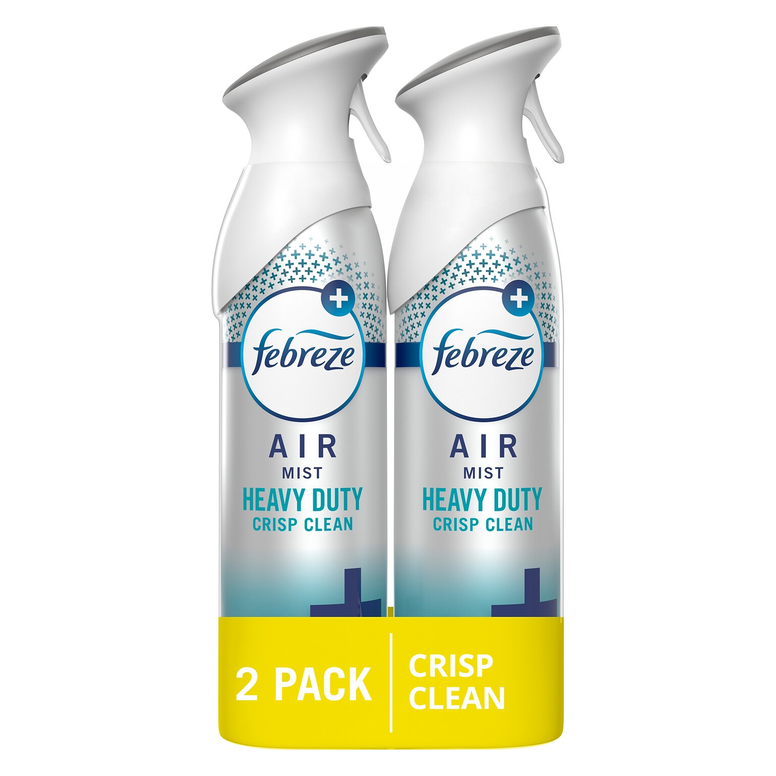 Febreze Air Mist Air Freshener Spray, Heavy Duty Crisp Clean Scent, 8.1 oz., 2/Pack (4290/78060)