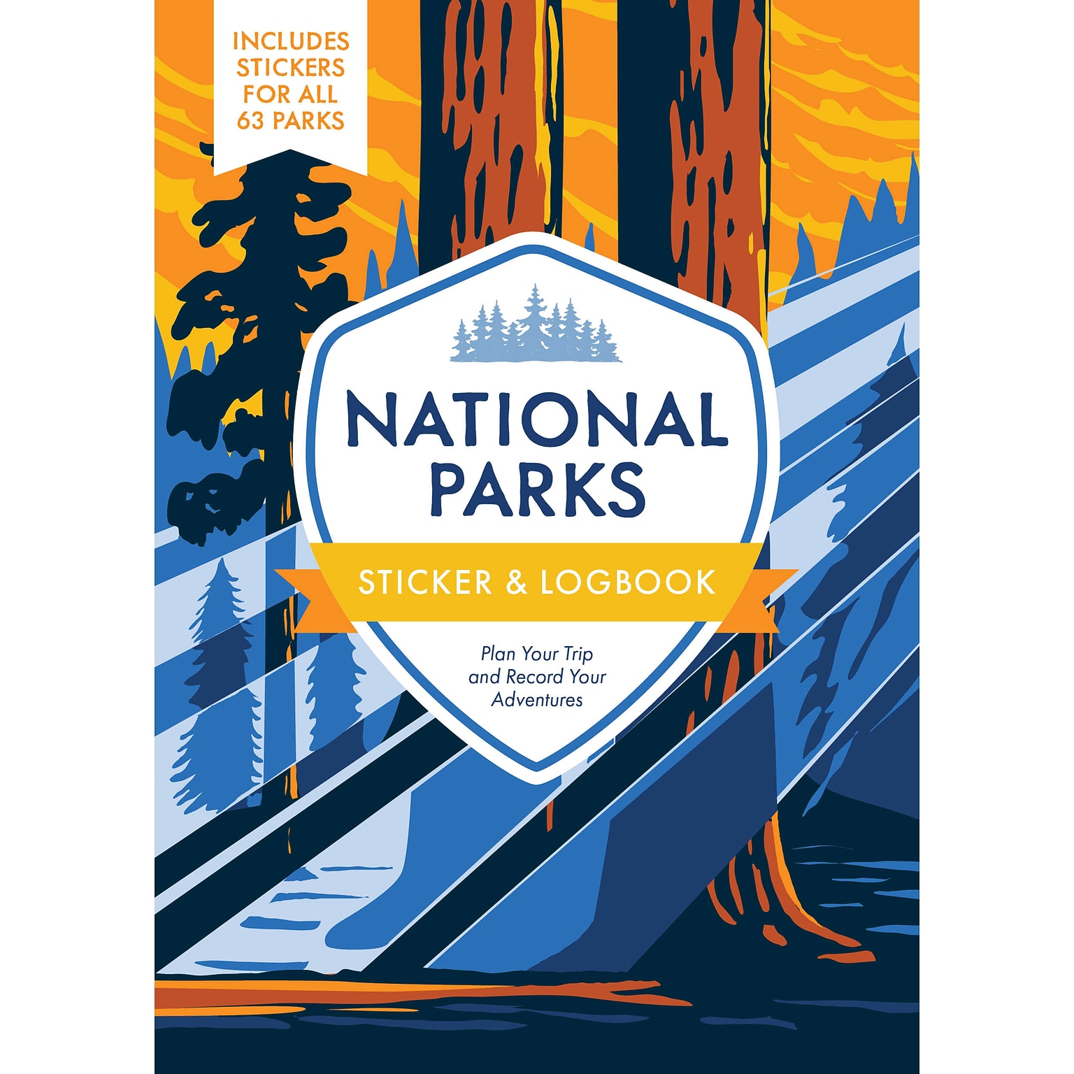 Quarto National Parks Sticker & Logbook Guided Journal, 6.15 x 8.45, Multicolored, 208 Pages (9780785844266)
