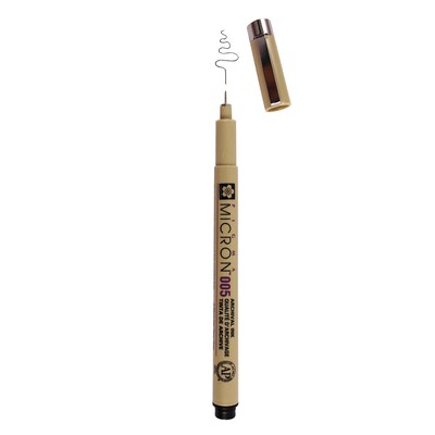 Sakura Pigma Micron Pen, Fineliner, Black Ink, 6/Pack (SAKXSDK00549-6)