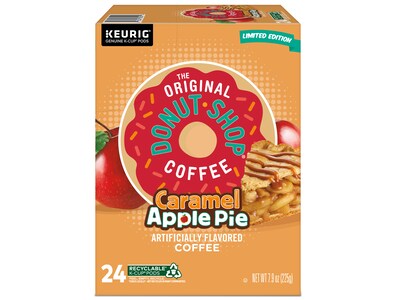The Original Donut Shop Caramel Apple Pie Coffee, Keurig® K-Cup® Pods, Light Roast, 24/Carton (50003