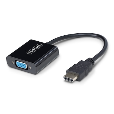 StarTech HD2VGA Series HDMI to VGA Video Adapter, Male, Black (HD2VGAE3)