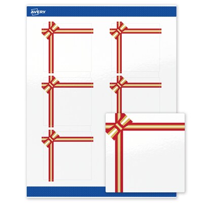Avery Square Multipurpose Labels, 3 x 3, White, 60/Pack (19479370590)