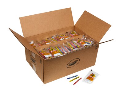 Crayola Washable Crayons, Assorted Colors, 3/Pack, 360 Packs/Carton (520743)