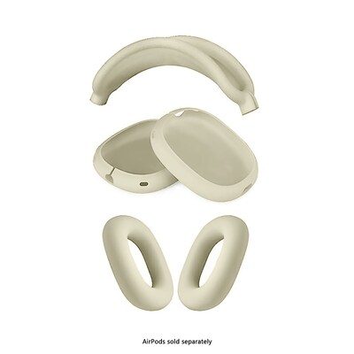 SaharaCase Silicone Combo Kit Case for AirPods Max, Beige (HP00184)