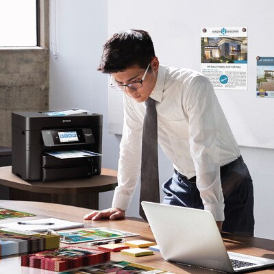 Epson WorkForce Pro WF-4830 Wireless Color Inkjet Printer, All-In-One, Print, Scan, Copy, Fax (9472528)