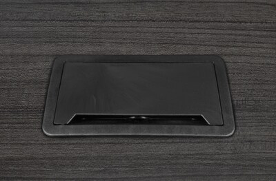 Regency Legacy 168"W x 52"D Racetrack Shaped Conference Table With Grommet, Ash Grey (LCTRT16852AG)