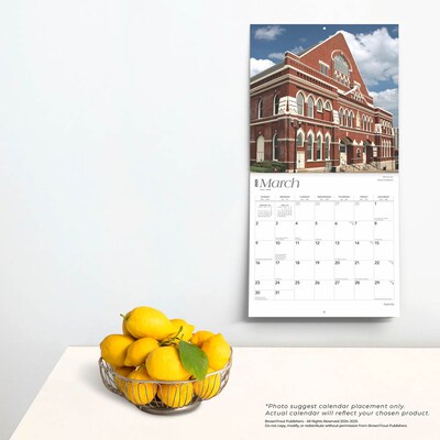 2025 BrownTrout Nashville 12" x 12" Monthly Square Wall Calendar (9781975476427)