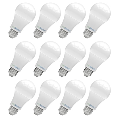 Viribright 9 Watts Cool White LED Household Bulb, 12/Box (450108-ES)