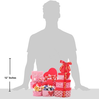 Alder Creek Lindt Tower of Love Chocolate Gift Basket (FG03909)