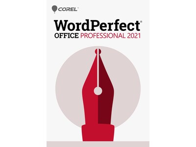 Corel WordPerfect Office Professional 2021 for 1 User, Windows, Download ( ESDWP2021PREF)