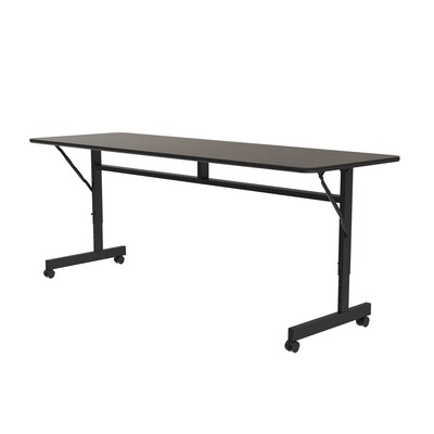 Correll Econoline Flip Top Nesting Table, 24x72, Walnut (FTM2472TF-01)