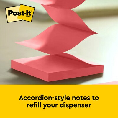 Post-it Pop Up Sticky Notes, 3 x 3 in., 12 Pads, 100 Sheets/Pad, The Original Post-it Note, Poptimistic Collection