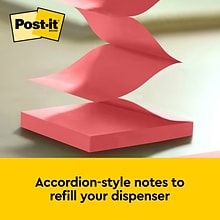 Post-it Pop Up Sticky Notes, 3 x 3 in., 12 Pads, 100 Sheets/Pad, The Original Post-it Note, Poptimis