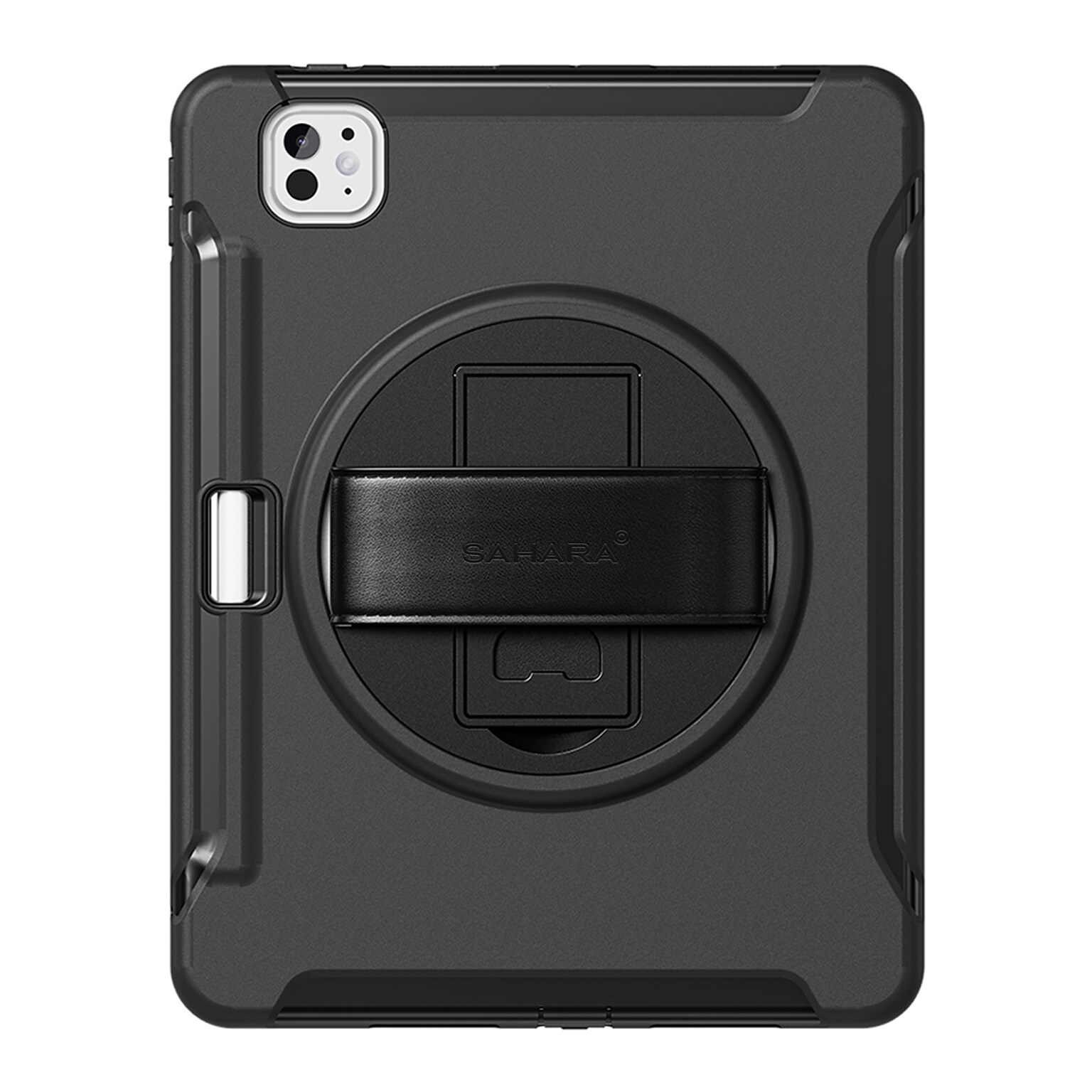 SaharaCase Raider Heavy Duty Hand Strap Case for iPad Pro 13 (M4 2024/M5 2025), Scorpion Black (TB00384)