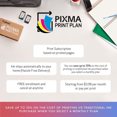 Canon PIXMA TR7020a Wireless Color Inkjet Printer, All-In-One, Print, Scan, Copy (TR7020A BLACK)