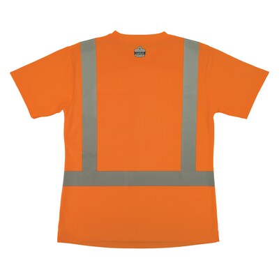 Ergodyne GloWear 8274 High Visibility Short Sleeve Women’s T-Shirt, ANSI Type R Class 2, Orange, Large (22084)