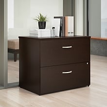 Bush Business Furniture Office in an Hour 2 Drawer Lateral File Cabinet, Mocha Cherry (OIAH011MRSU)