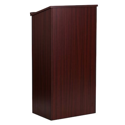AdirOffice 46" Speaker Podium Lectern, Mahogany (661-01-BLK-PKG)