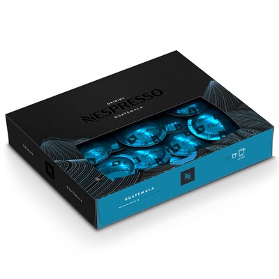 Nespresso Guatemala Coffee Nespresso Professional Capsules, Espresso Roast, 50/Box (8787.84)