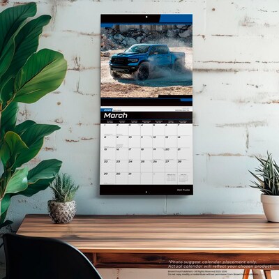 2026 BrownTrout Ram Trucks 12" x 12" Monthly Wall Calendar (9798330701797)