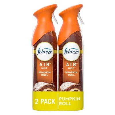 Febreze Air Mist Air Freshener Spray, Pumpkin Roll Scent, 8.8 oz., 2/Pack (03206)