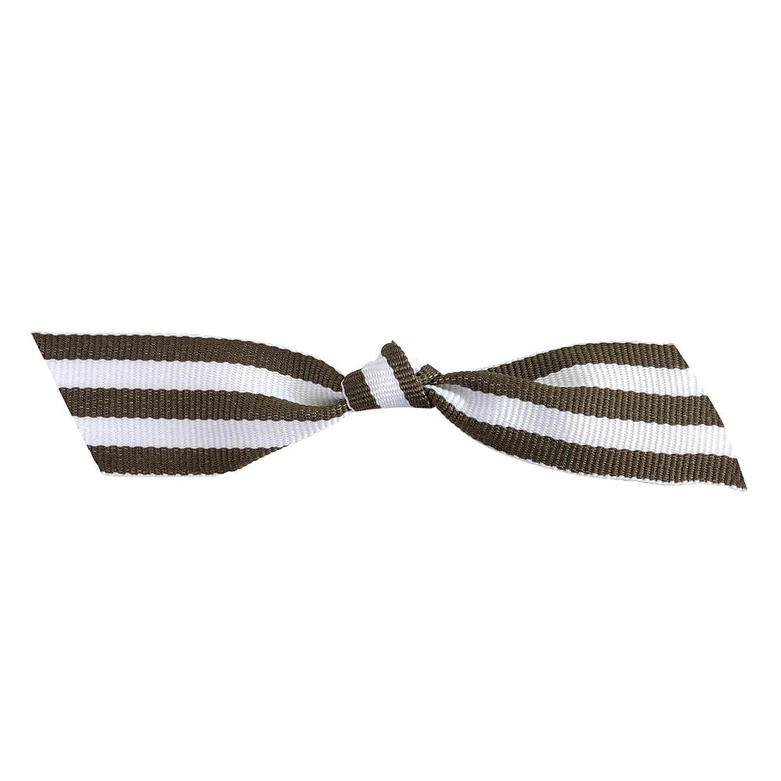 JAM Paper Grosgrain Ties, Brown/White , 100/Pack (52640349312)