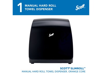 Scott Slimroll Manual Towel Dispenser, Black (47092)