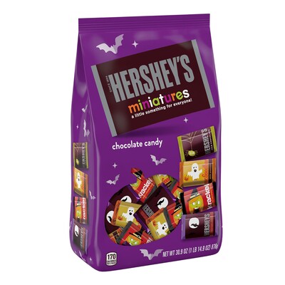 Hercheys Miniatures Assorted Chocolate Candy Bag, 30.9 oz. (HEC21665)
