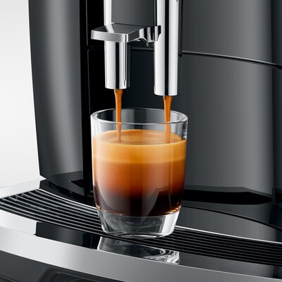 JURA E8 2-Cups Coffee & Espresso Machine Combination, Piano Black (15648)