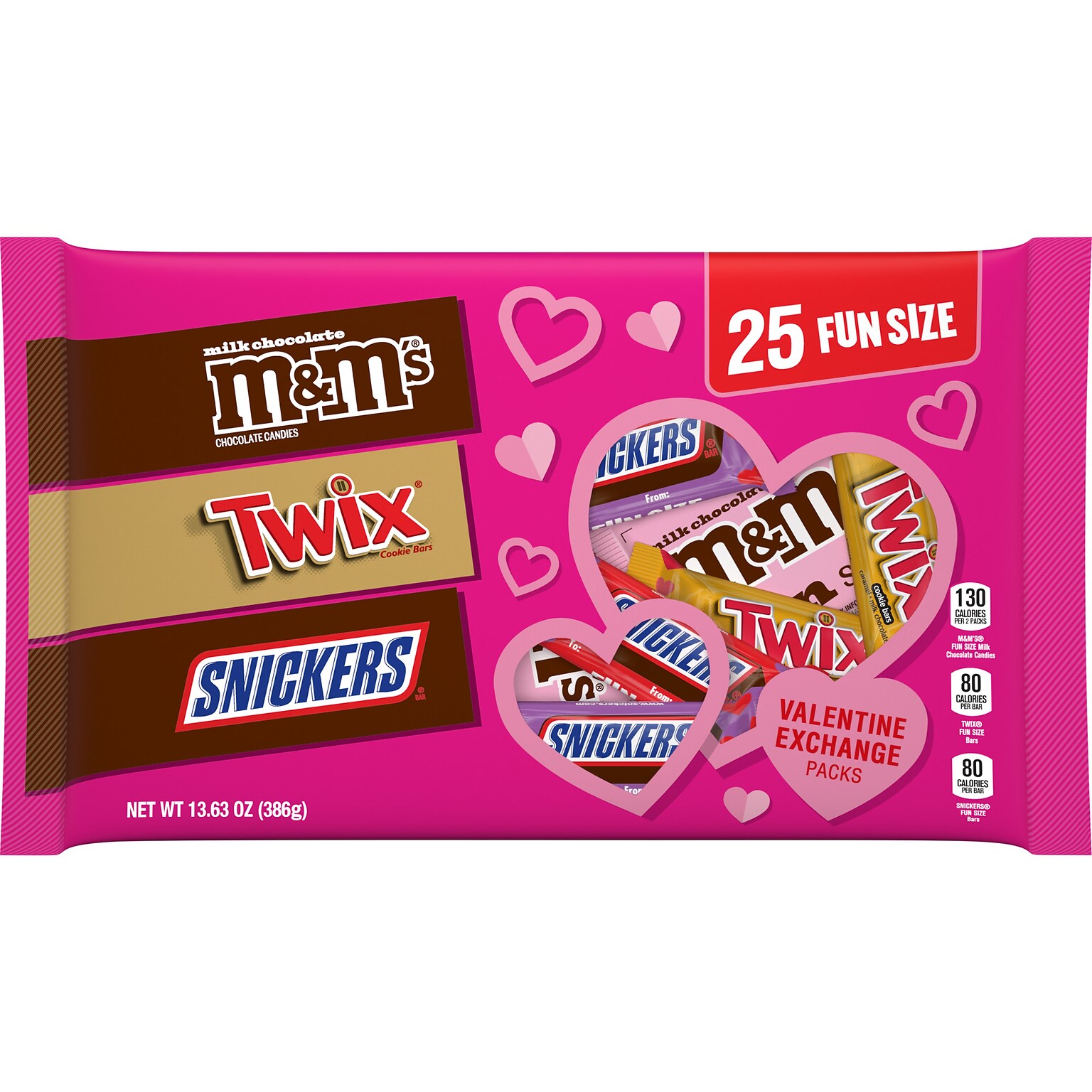 Mars Valentines Exchange Fun Size Assorted Chocolates, 25/Bag (MMM60567)