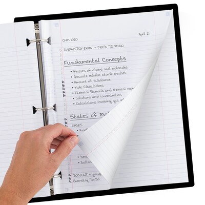 Five Star Reinforced College Ruled Filler Paper, 8.5" x 11", 3-Hole Punched, 80 Sheets/Pack (170102/170035)