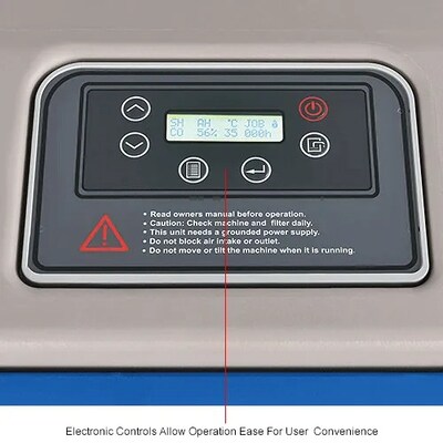 Global Industrial Low Grain Refrigerant Dehumidifier w/ Pump, 120V, 250 Pints (246704)